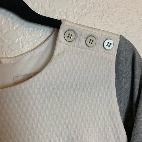 Loft: White Quilted Top Black A like Skirt Fall 6 - Picture 3 of 6